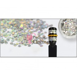 Decor pentru unghii NADP045FF Buline Argintii holografice LR00 AA